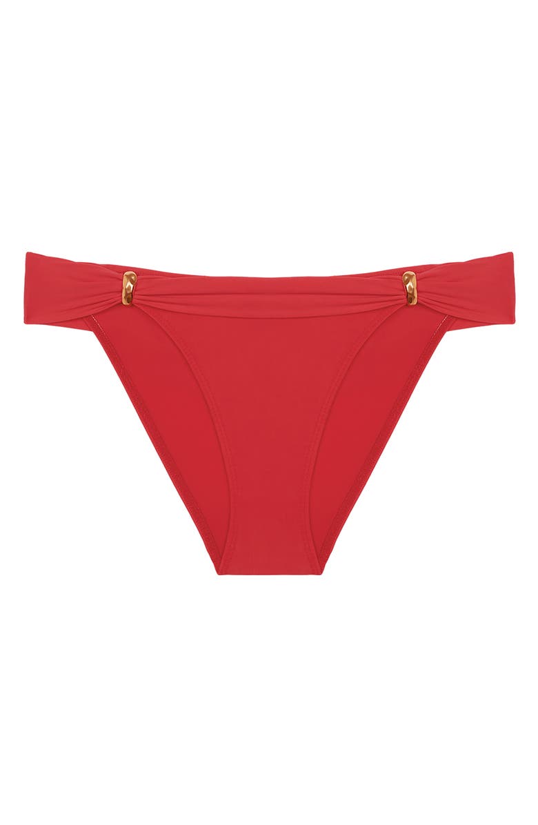 ViX Paula Hermanny Bia Tube Bikini Bottoms, Alternate, color, Red