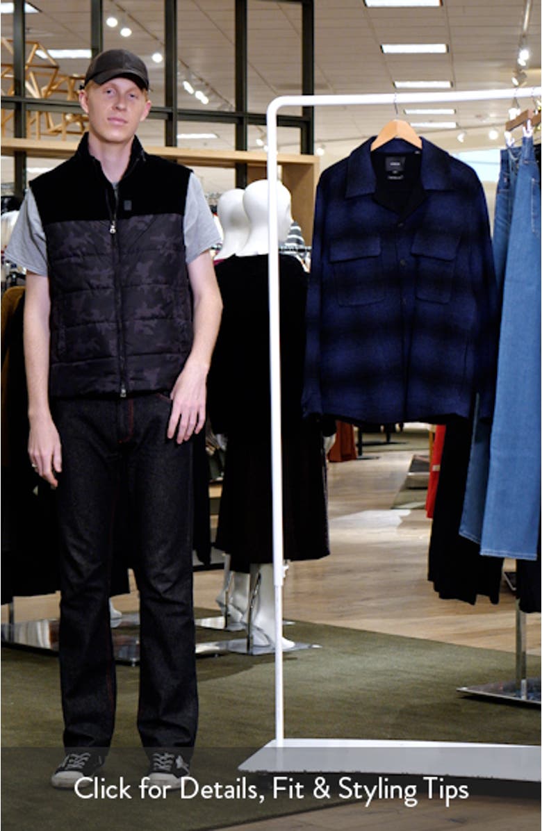 Plaid Splittable Wool Blend Shirt Jacket