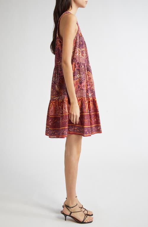 Ulla Johnson Mari Cotton Blend Trapeze Dress In Brown