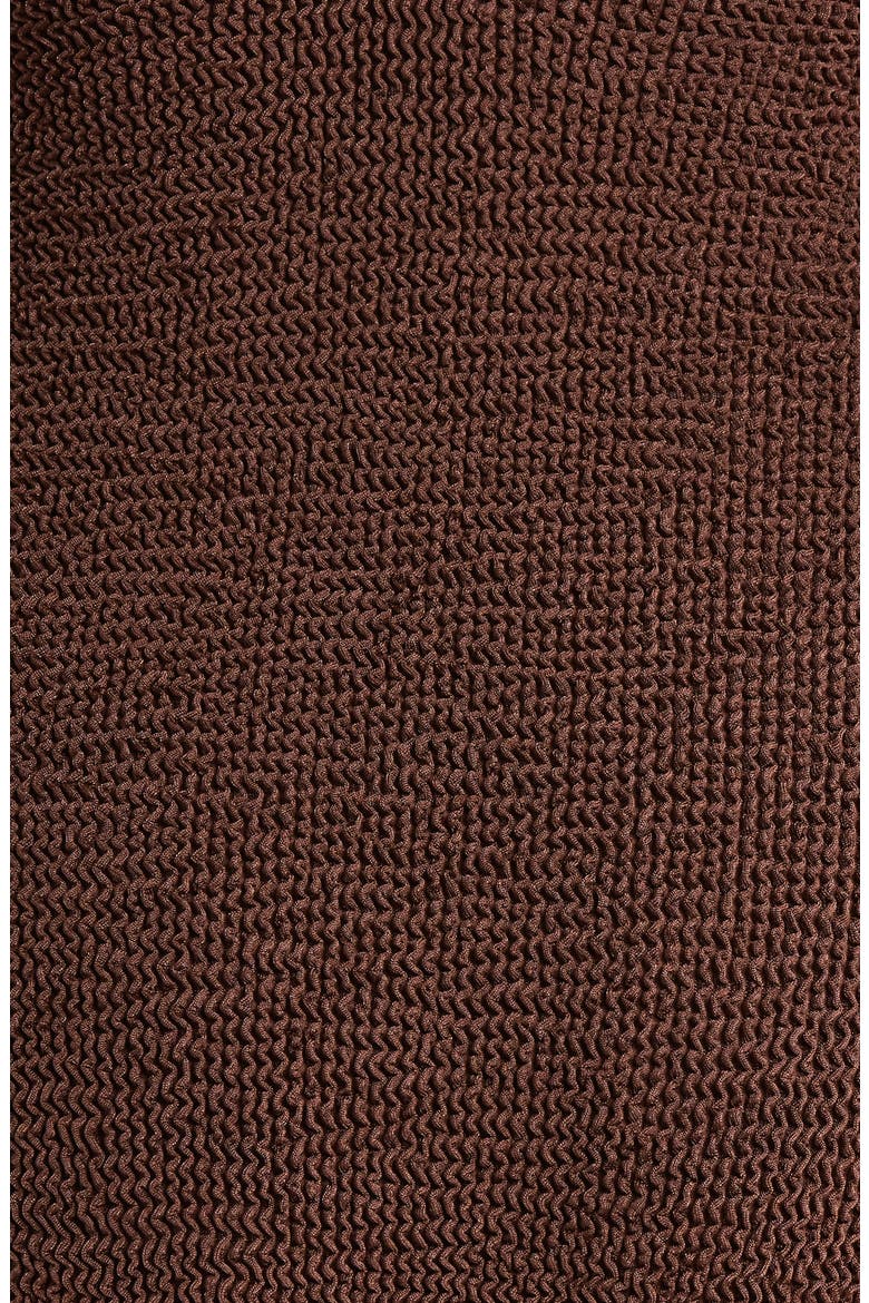 Celine Seersucker One-Piece Swimsuit, Alternate, color, METALLIC CHOCOLATE