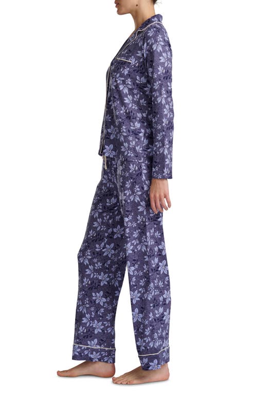 Splendid Pillowsoft Long Sleeve Pajamas In Blue
