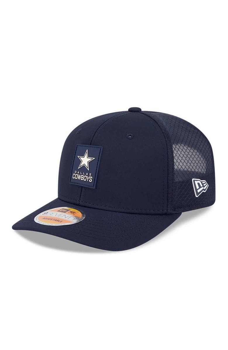 New Era Men's New Era Navy Dallas Cowboys 2025 Sideline  9SEVENTY Trucker Adjustable Hat, Main, color, Navy