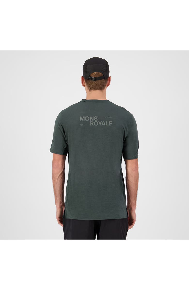 Mons Royale Aero Ultralight Merino T-Shirt - Men's, Alternate, color, Dark Cypress