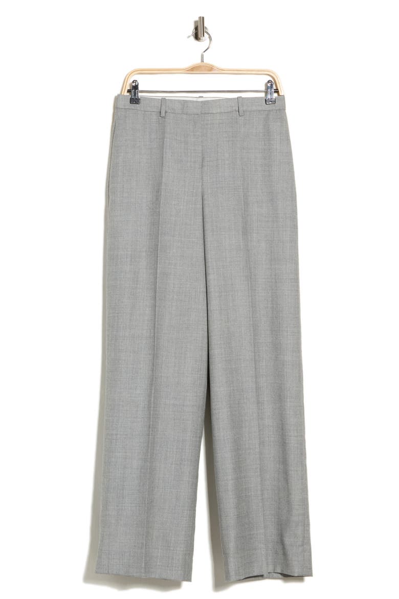 Sleek Wool Trousers, Main, color, NEW LIGHT HEATHER