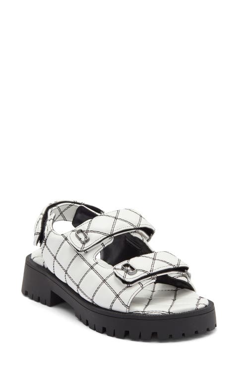 'J' Quilted Sandal (Women)