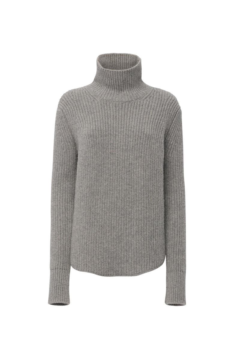 Callas Milano Barrie Ribbed Turtleneck, Main, color, Grey