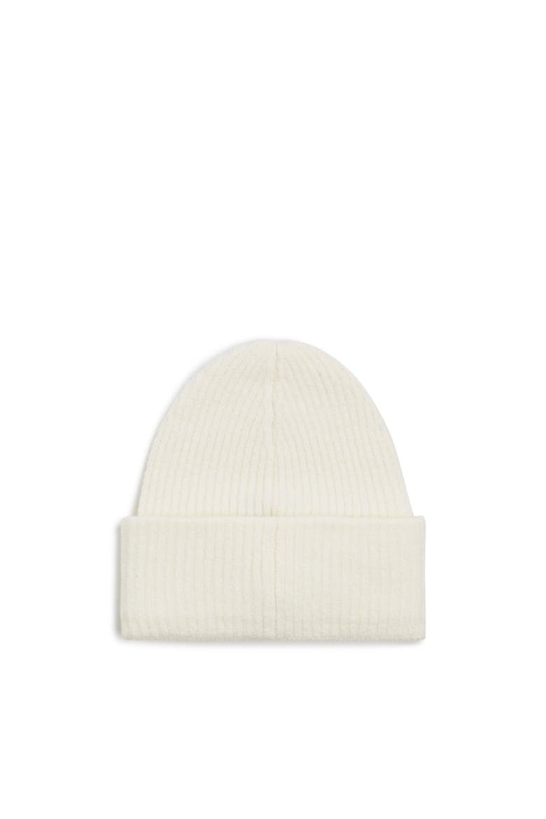 Women's Patch Long Beanie, Alternate, color, Off White