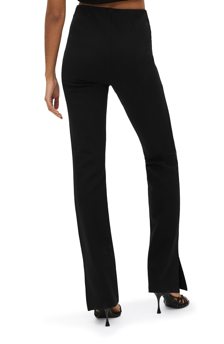 MANGO Slit Hem Leggings, Alternate, color, 
