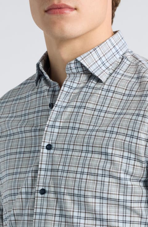 Tahoe Plaid Long Sleeve Button-Up Shirt