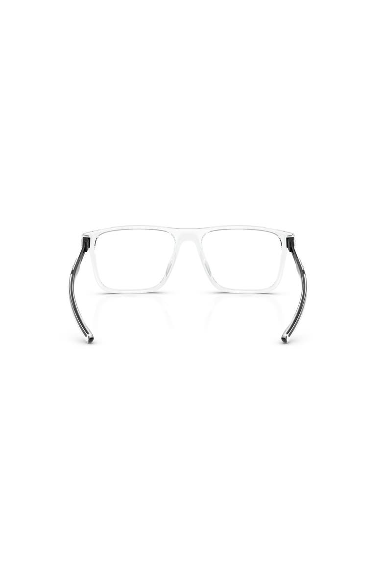 55mm Rectangle optical glasses, Alternate, color, Transparent