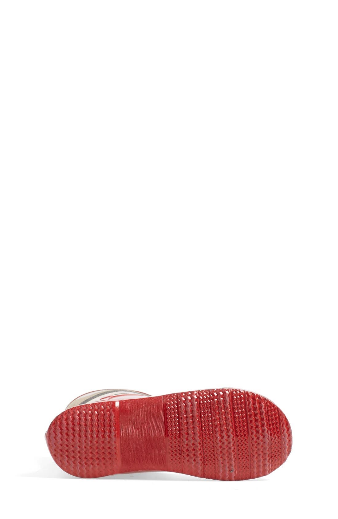 Burberry 'Ranmoor' Heart Print Rain Boot, Alternate, color, 