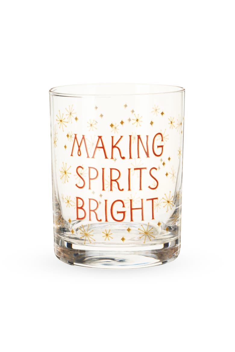 Making Spirits Bright Rock Glass by Blush, Main, color, Clear