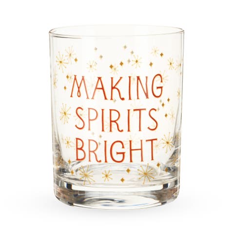 Making Spirits Bright Rock Glass by Blush