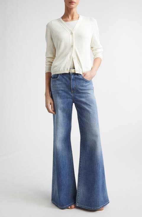 Ankle Flare Leg Jeans