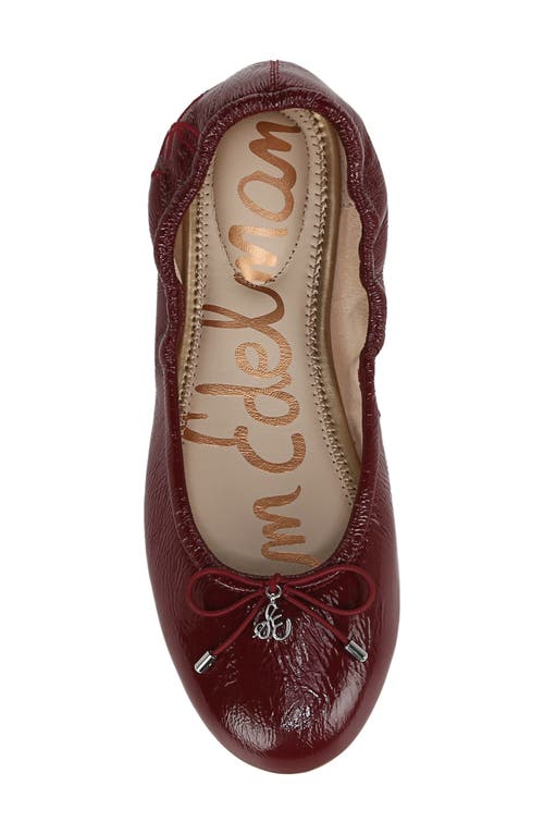 Shop Sam Edelman Felicia Ballet Flat In Cabernet Red