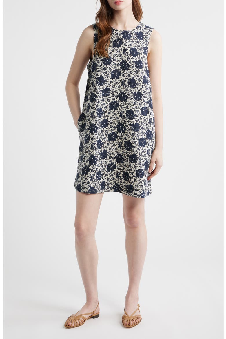 Sleeveless Mini Shift Dress, Alternate, color, OAT