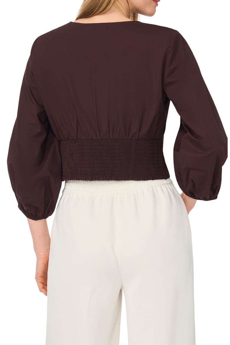 Seashell Hardware Cotton Top, Alternate, color, DARK CHOCOLATE DELIGHT