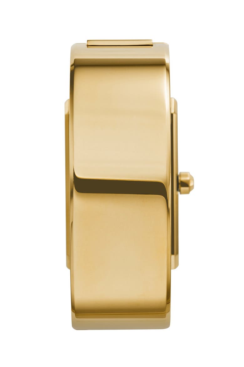'Robinson' Rectangle Case Bangle Watch, 25mm x 38mm (Limited Edition), Alternate, color, GOLD/ LAPIS