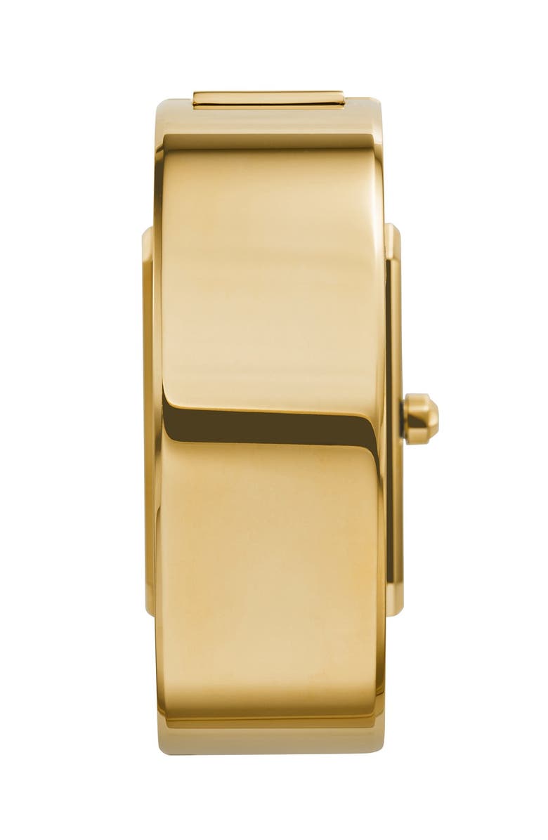 Tory Burch 'Robinson' Rectangle Case Bangle Watch, 25mm x 38mm, Alternate, color, 
