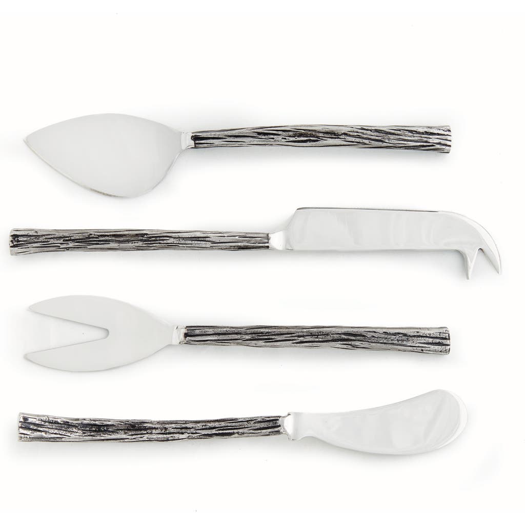 Napa Home & Garden Arwell Cheese Serving Knives Set Of 4 In Silver