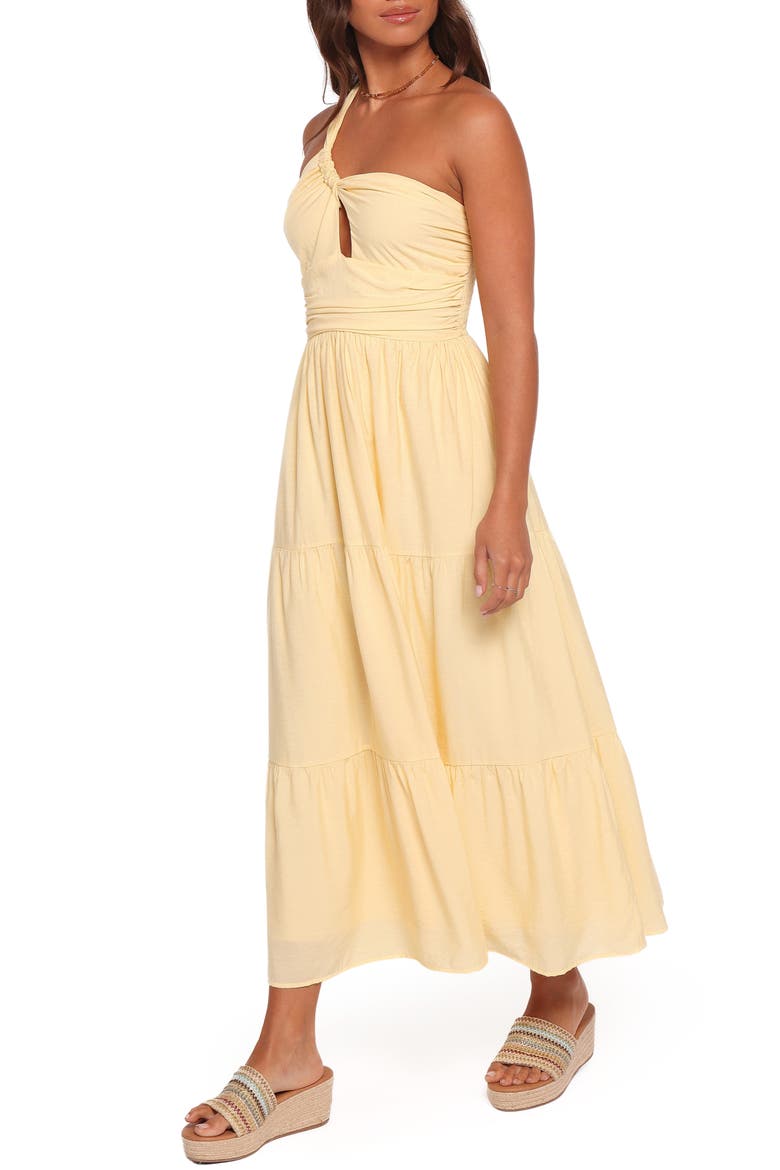 Vinnie One-Shoulder Maxi Dress, Alternate, color, YELLOW