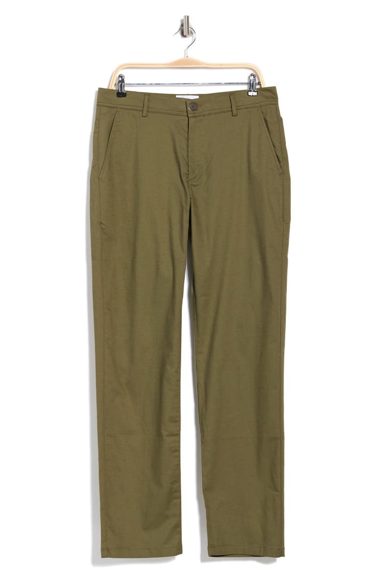 Como Stretch Cotton Chinos, Main, color, LICHEN GREEN
