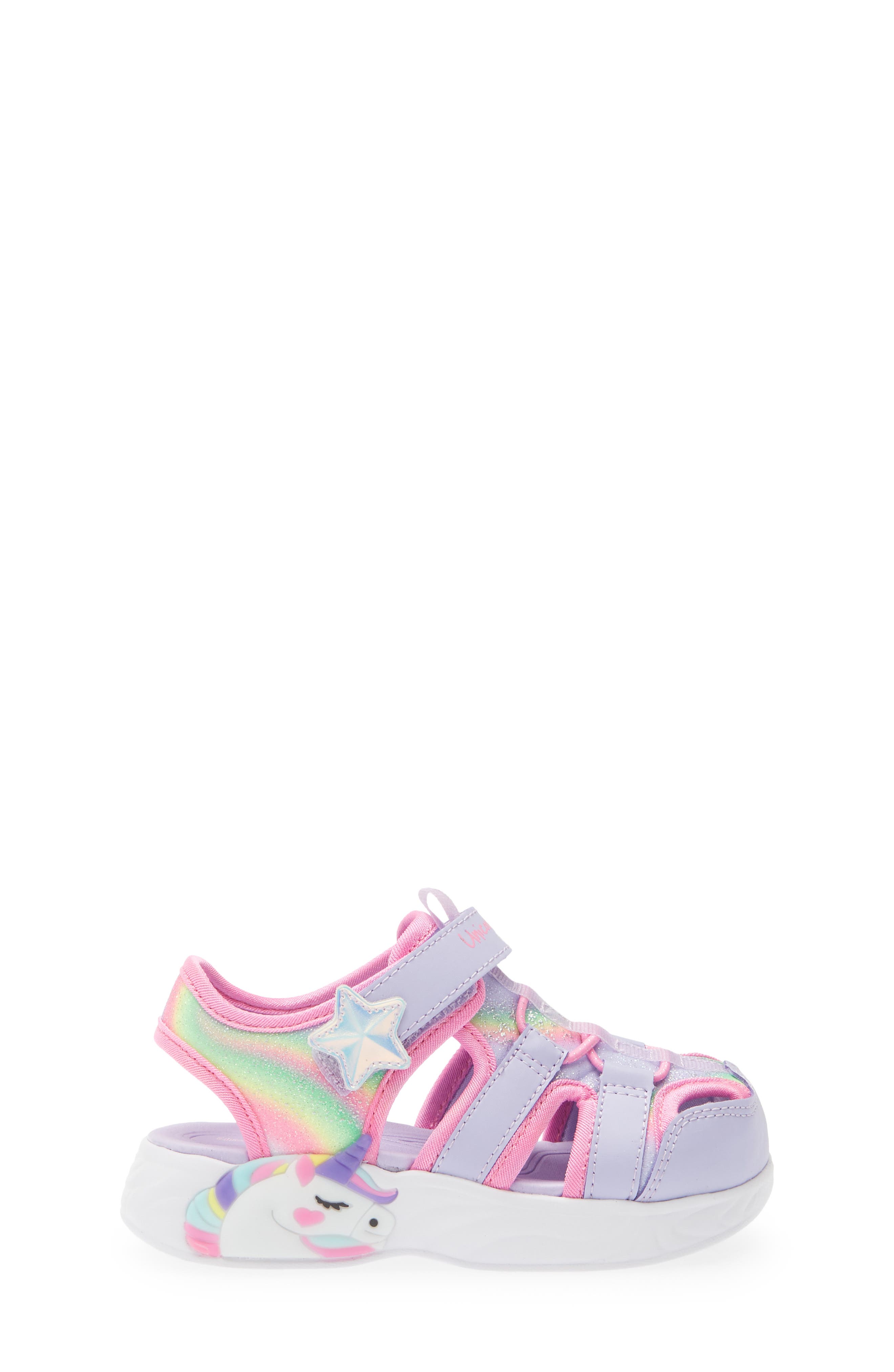 SKECHERS Kids' Unicorn Dreams Sandal, Alternate, color, Lavendar