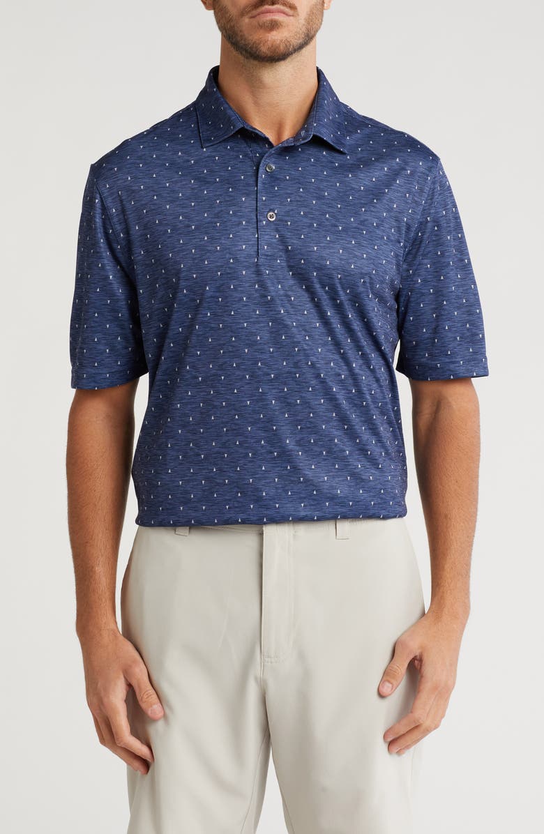 Greg Norman Triangle Performance Golf Polo, Main, color, 
