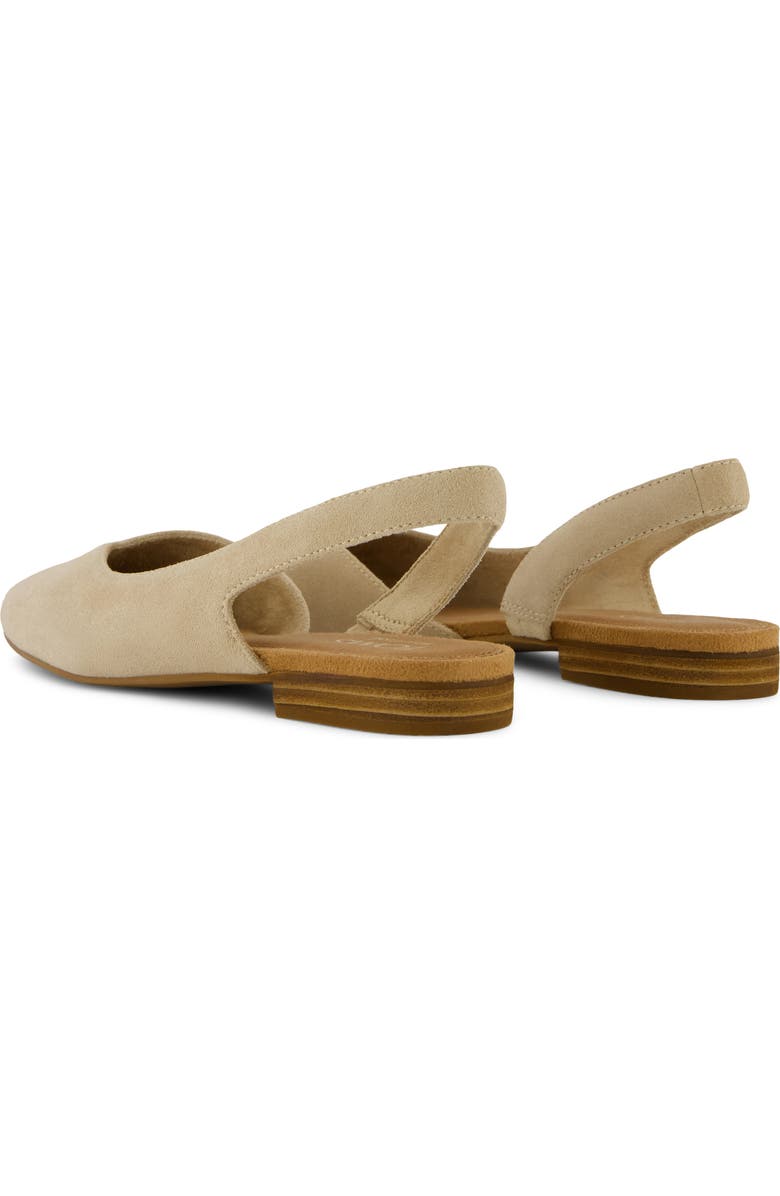 TOMS Alene Slingback Half d'Orsay Flat, Alternate, color, Beige/ Khaki