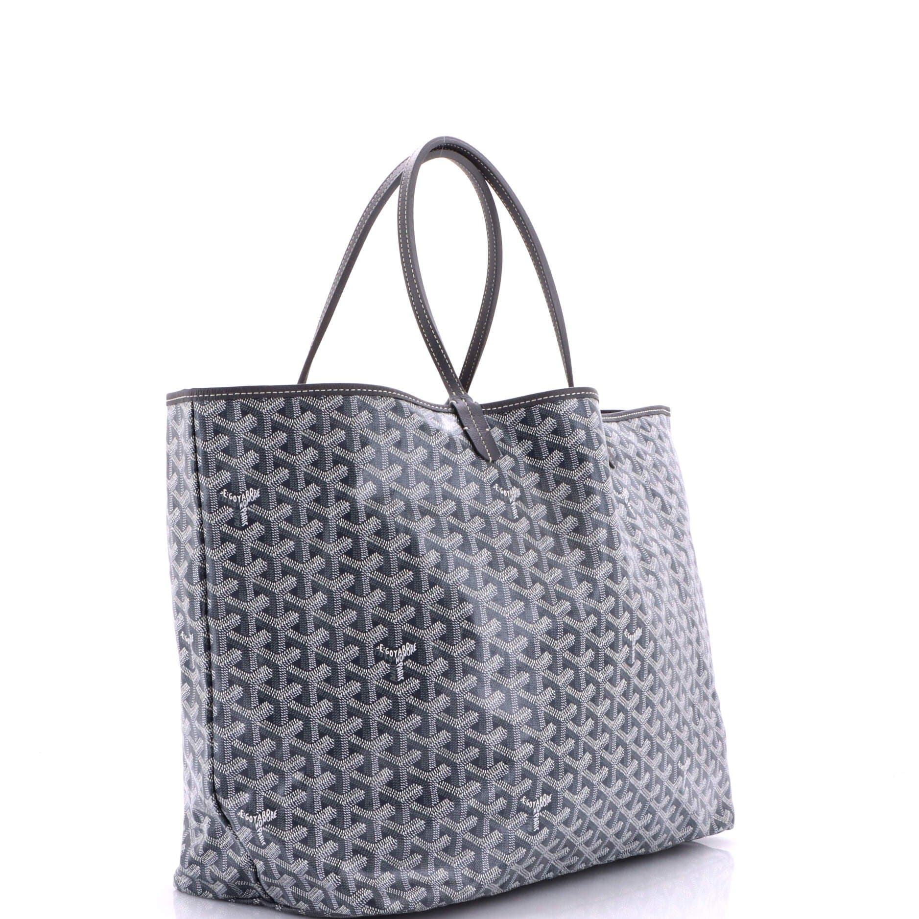 Pre-Owned Goyard Saint Louis Tote Coated Canvas GM, Alternate, color, Gray