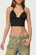 EDIKTED Aiva Crop Halter Top