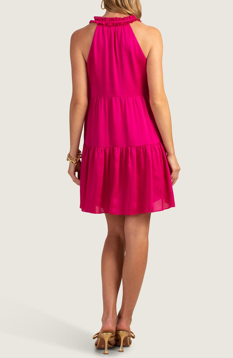 Trina Turk Embrace Sleeveless Tiered Shift Dress, Alternate, color, Bougainvillea