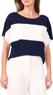 Halogen® Boat Neck Drop Shoulder Top