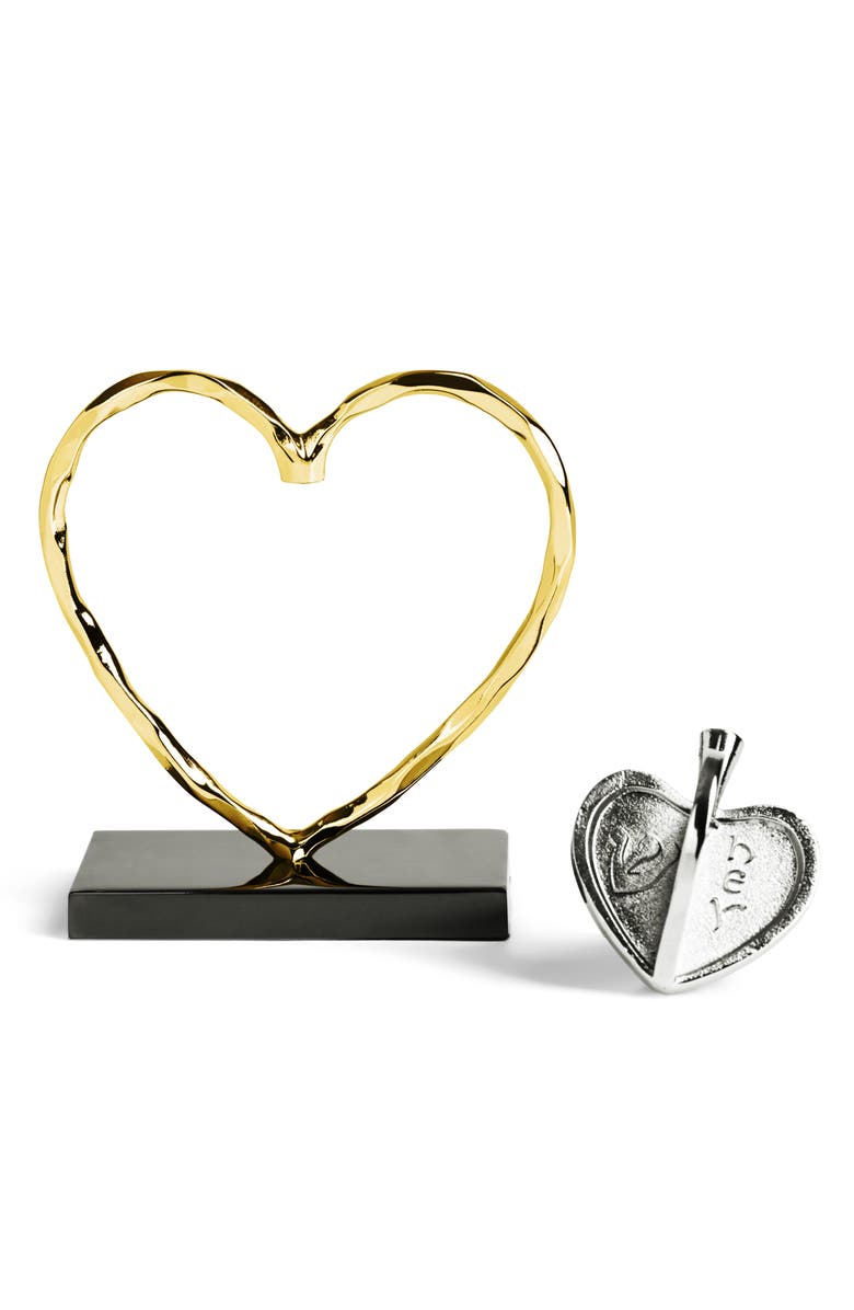 Michael Aram Heart Dreidel, Alternate, color, Gold/ Silver