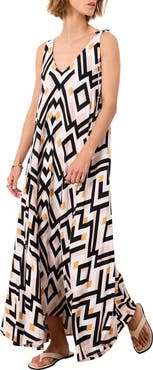 MINT VELVET Monaco Geo Maxi Dress