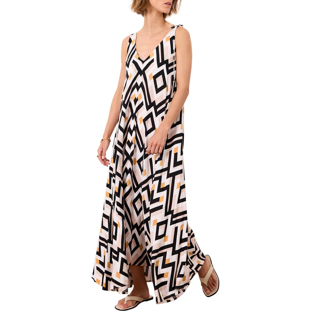 Mint Velvet Monaco Geo Maxi Dress In Multi
