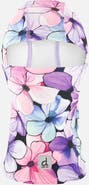 Deux par Deux Floral Brushed Jersey Reflective Stretch Balaclava