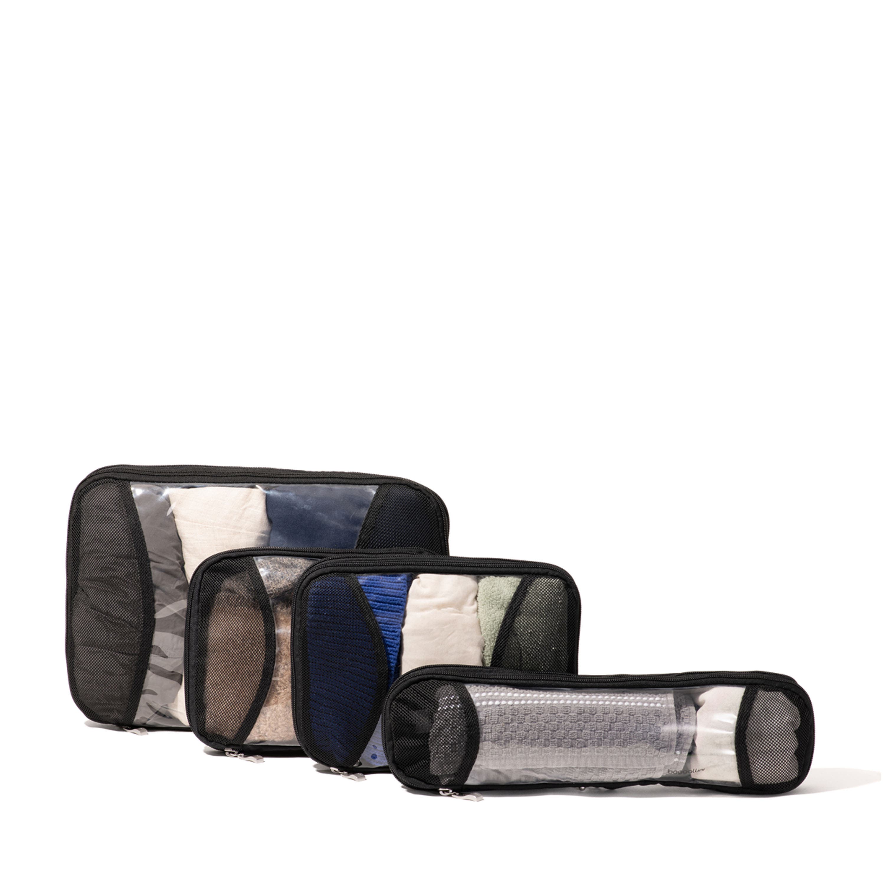 BAGGALLINI Compression Packing Cube 4 Piece Set, Main, color, Black