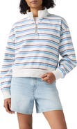 Levi's Everyday Stripe Quarter Zip Fleece Sweater