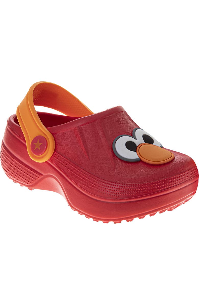 Sesame Street<sup>®</sup> Elmo Character Clogs, Main, color, Red
