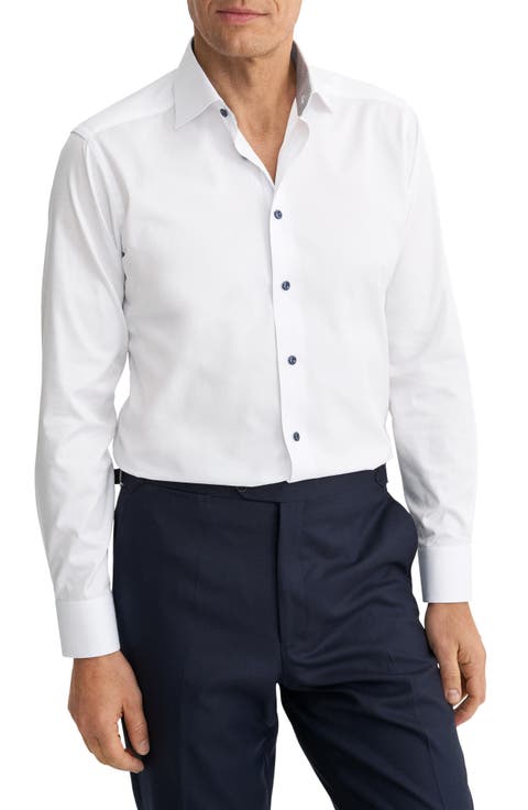 Slim Fit Signature Twill Button-Up Shirt