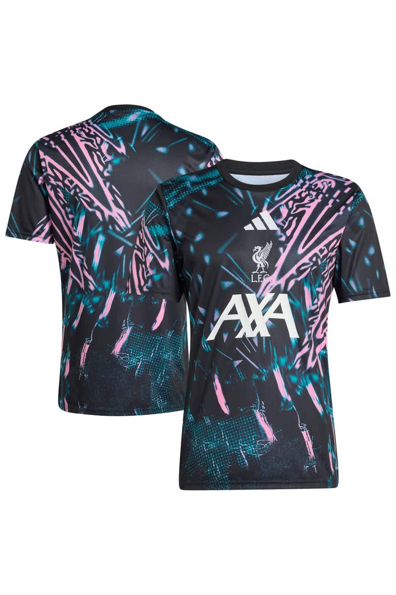 Men's adidas  Black Liverpool 2025/26 Pre-Match Training Jersey, Main, color, Black