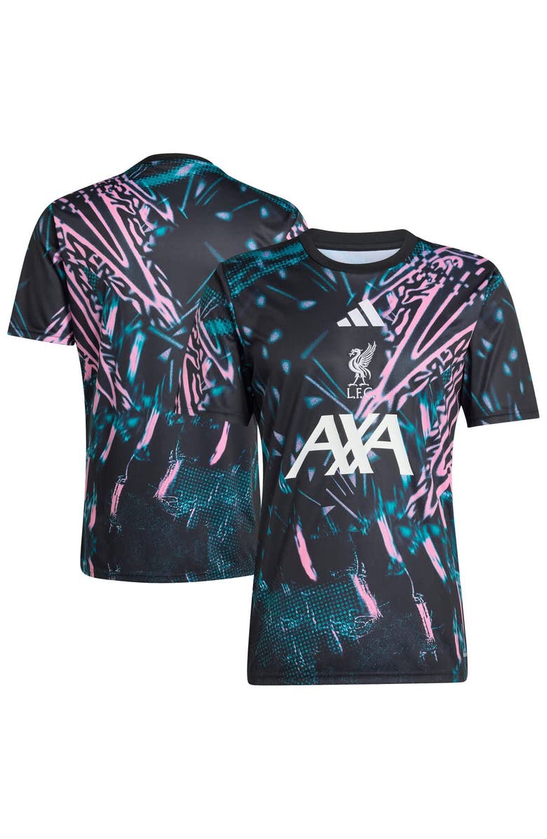 adidas Men
s adidas  Black Liverpool 2025/26 Pre-Match Training Jersey, Main, color, Black