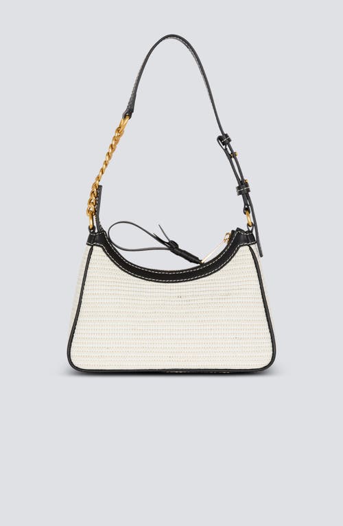 Balmain Raffia B-army Shoulder Bag