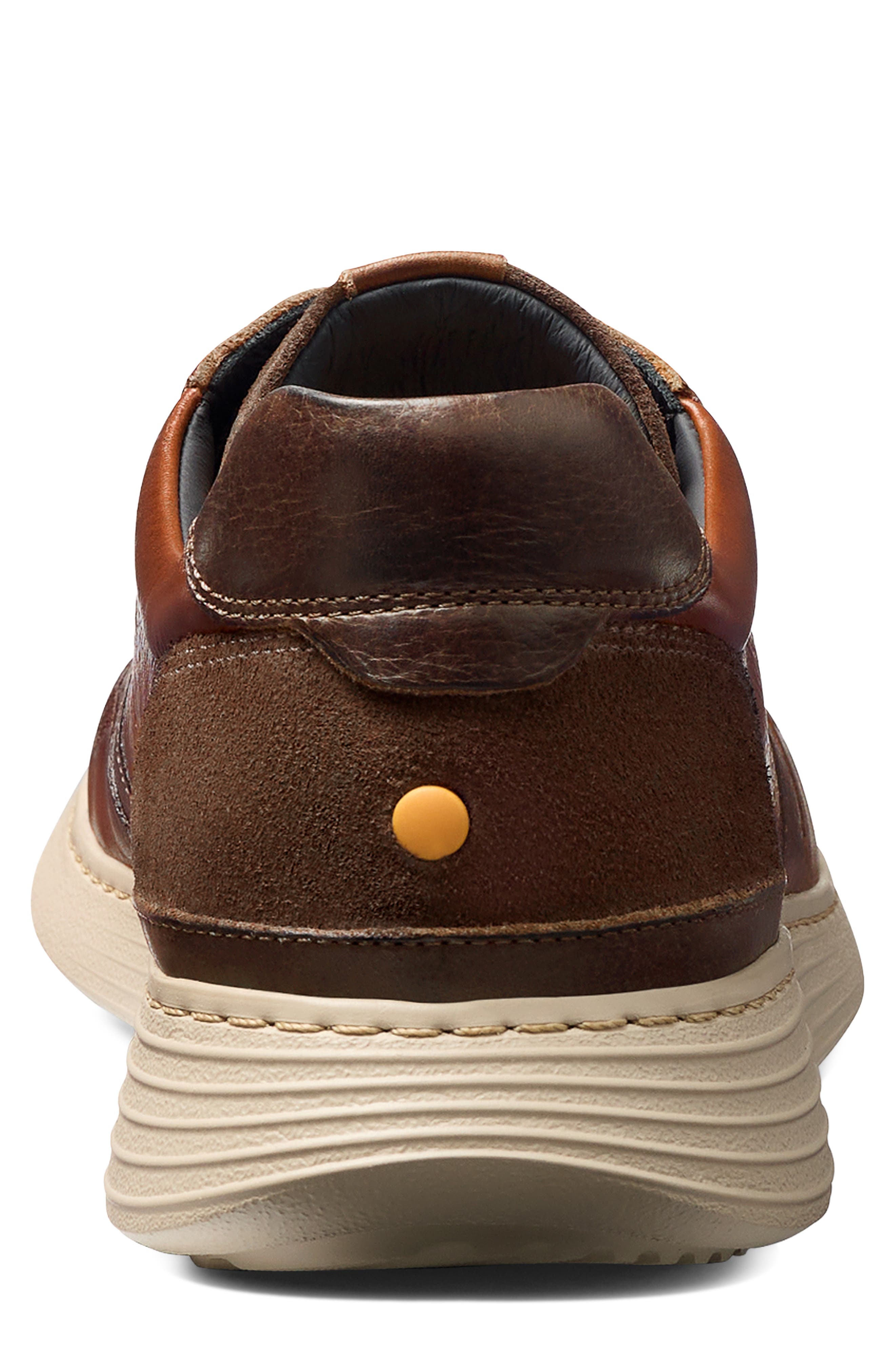 Featherlight Napa Sneaker, Alternate, color, BOURBON LEATHER