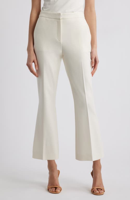 Hugo Boss Boss Timasa Flare Pants In Soft Cream