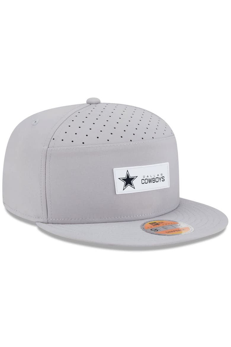 Men's New Era Gray Dallas Cowboys 2025 Sideline  Split Panel 9FIFTY Snapback Hat, Alternate, color, Gray