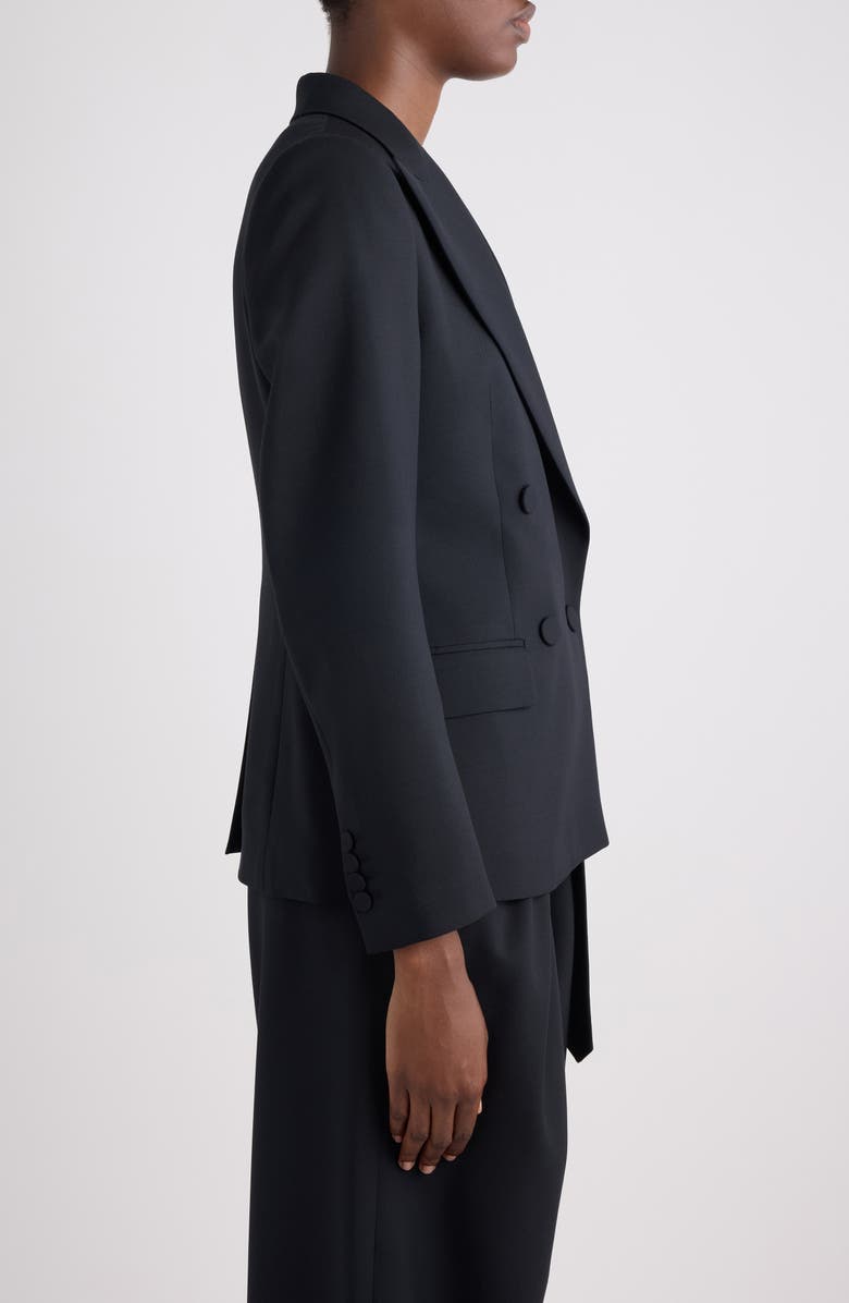 Dries Van Noten Wool & Mohair Twill Jacket, Alternate, color, Black