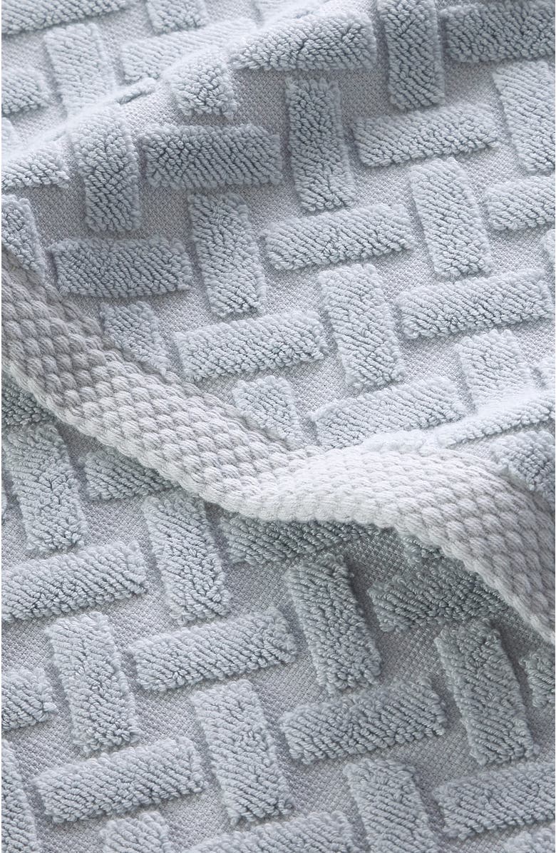 CHRISTY Trellis Textured Cotton Rayon Fibre Blend Soft Hand Towels, Alternate, color, Glacier