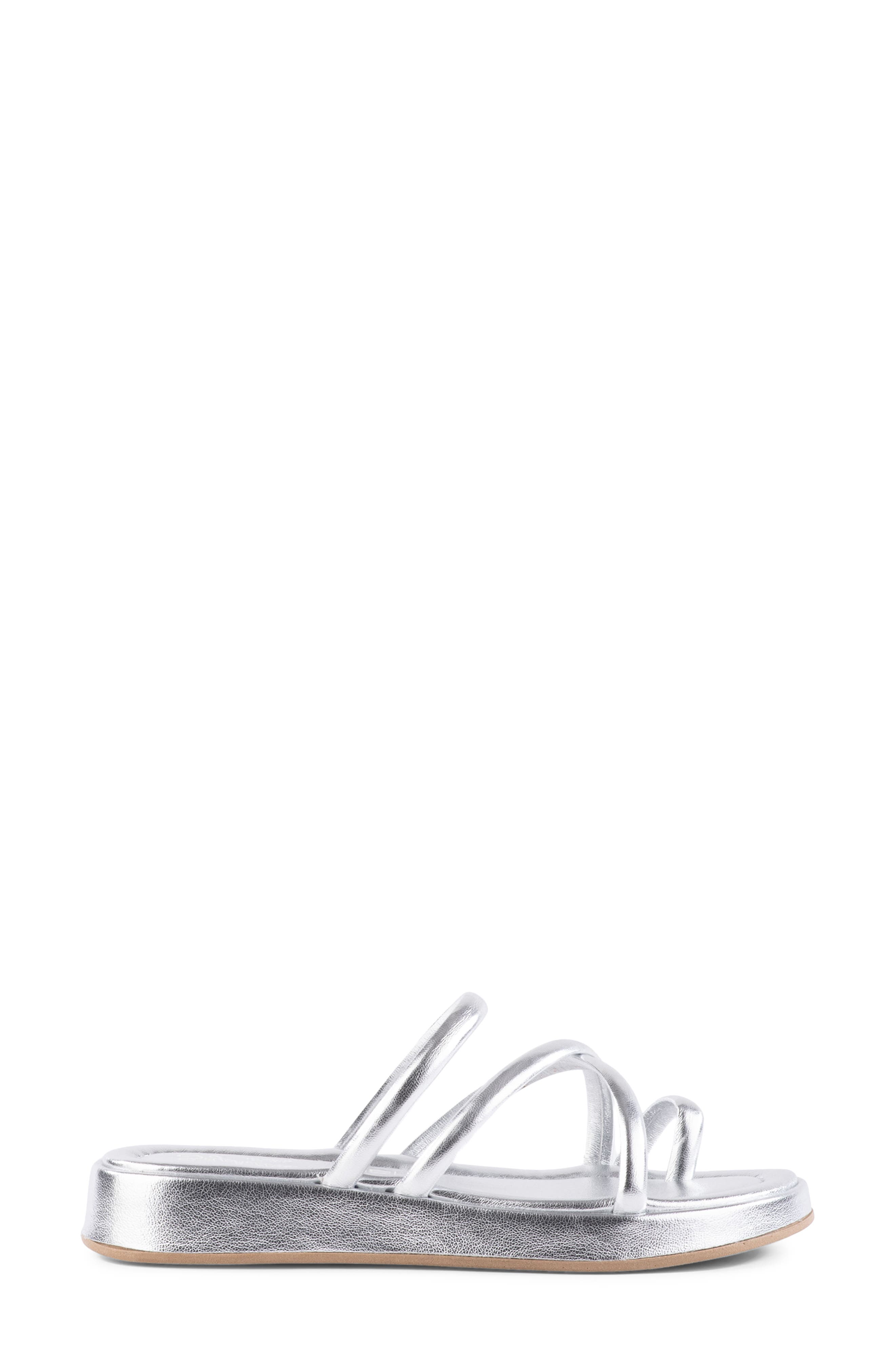 Seychelles Rule The World Platform Wedge Sandal, Alternate, color, Silver